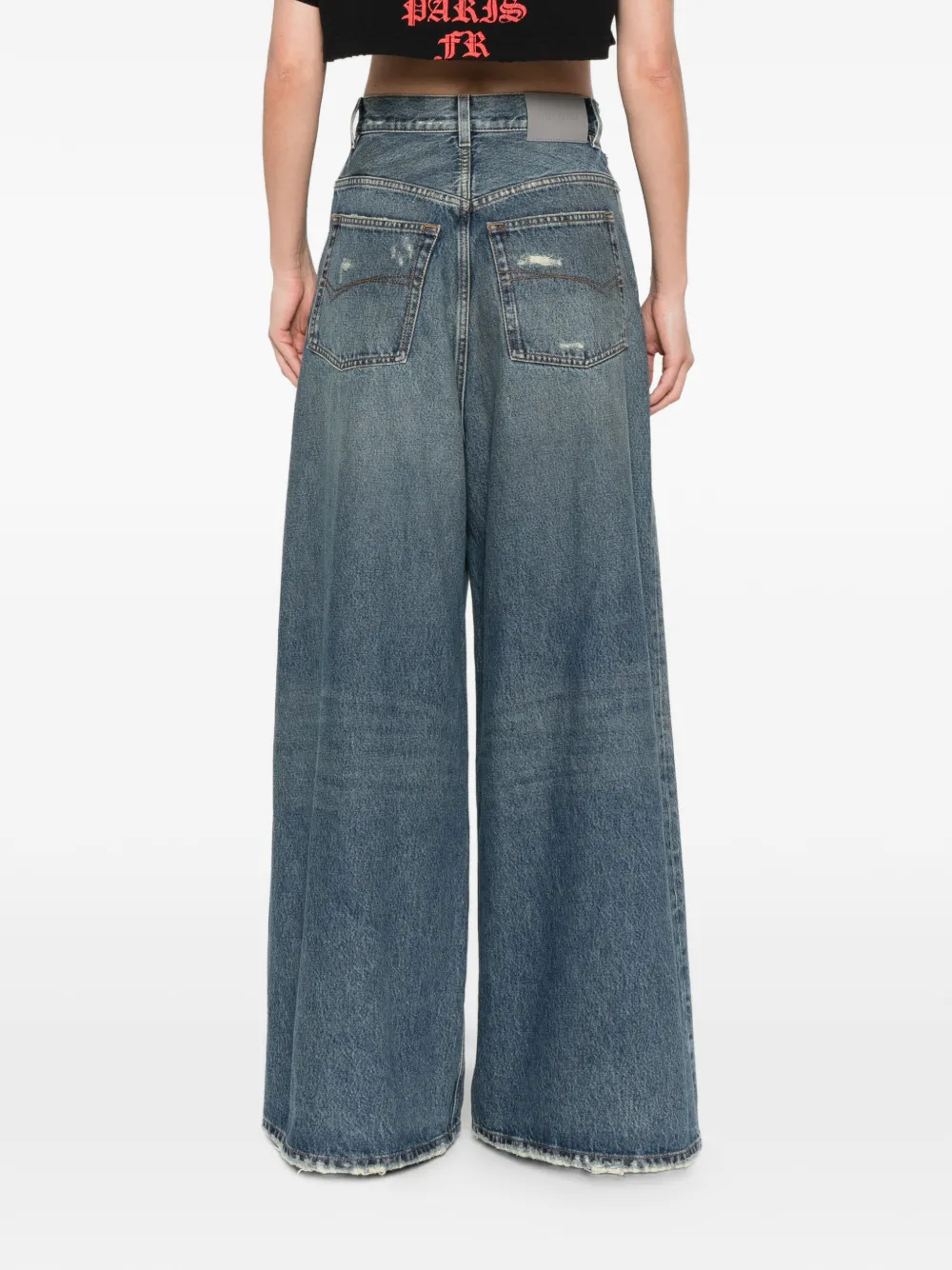 Balenciaga Jeans met wijde pijpen Blauw