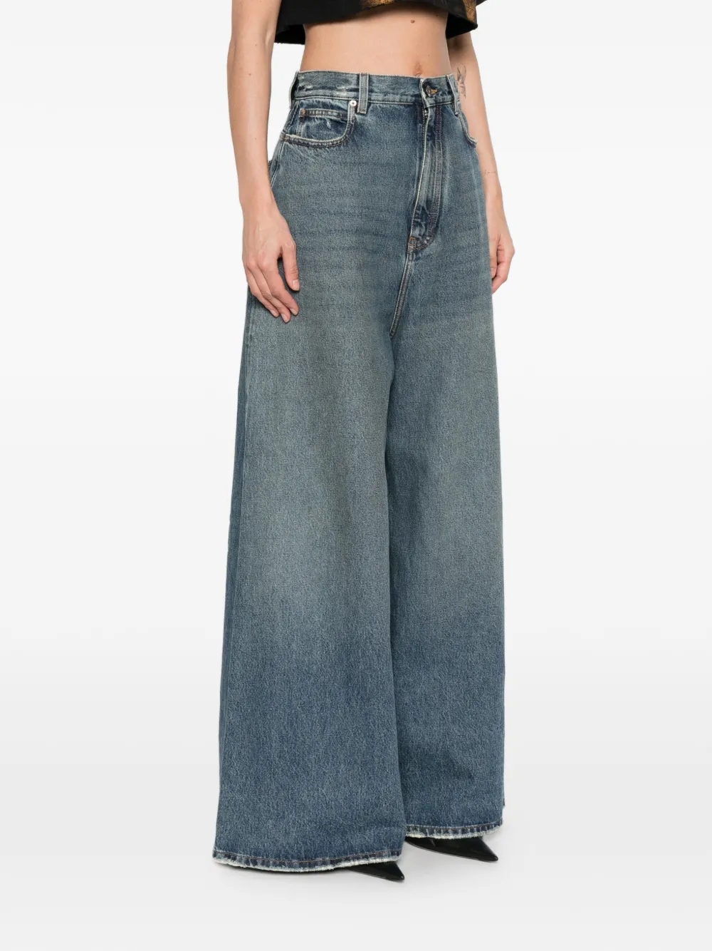 Balenciaga ワイドジーンズ | ブルー | FARFETCH JP