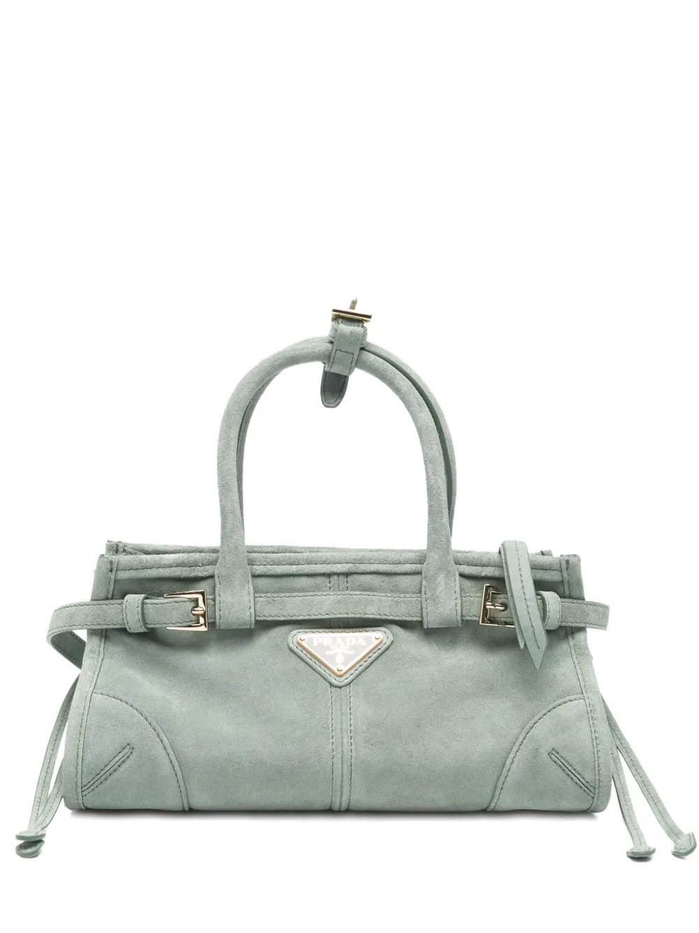 Prada logo-detail tote bag - Verde