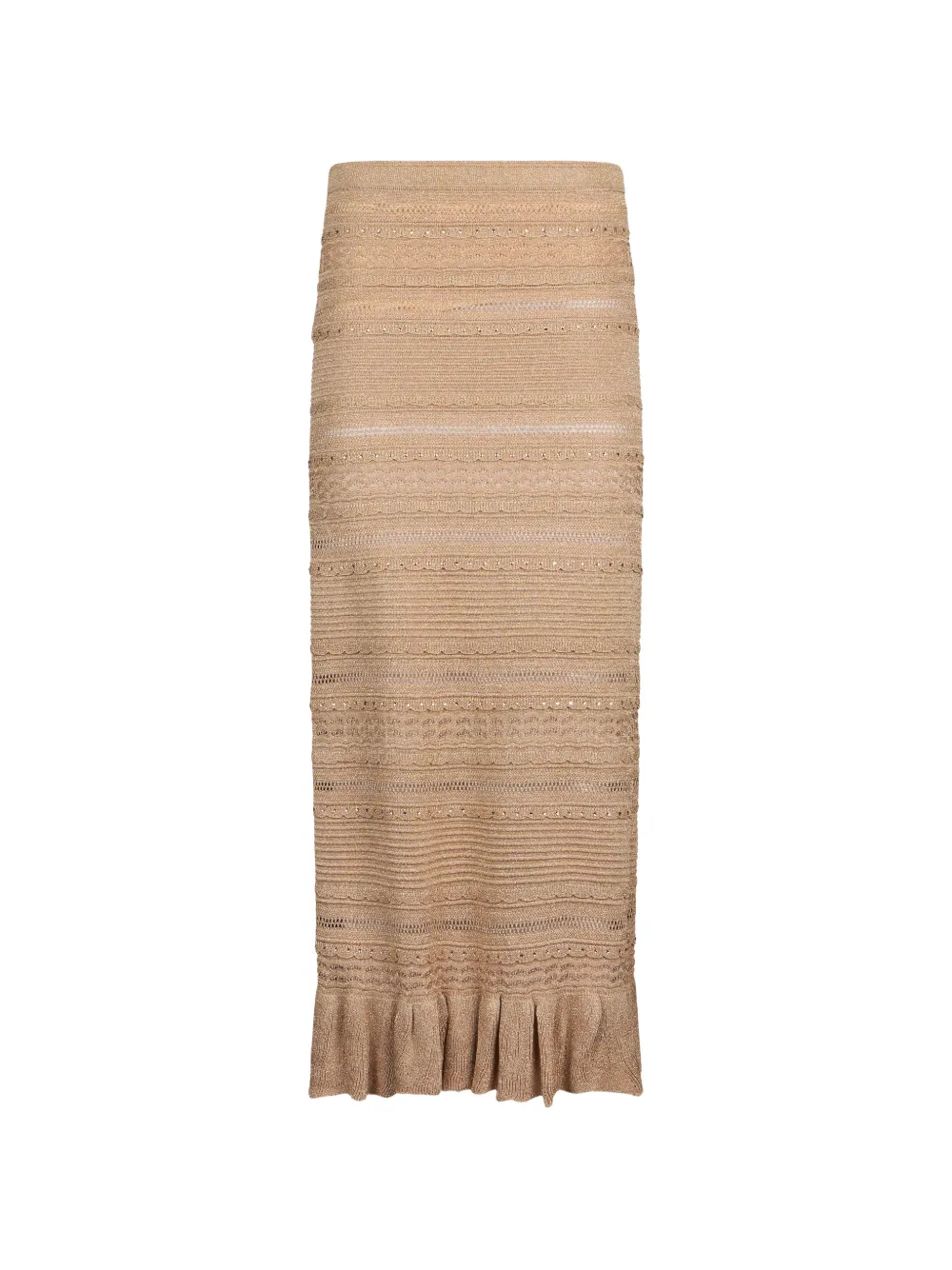 LIU JO long openwork knit skirt