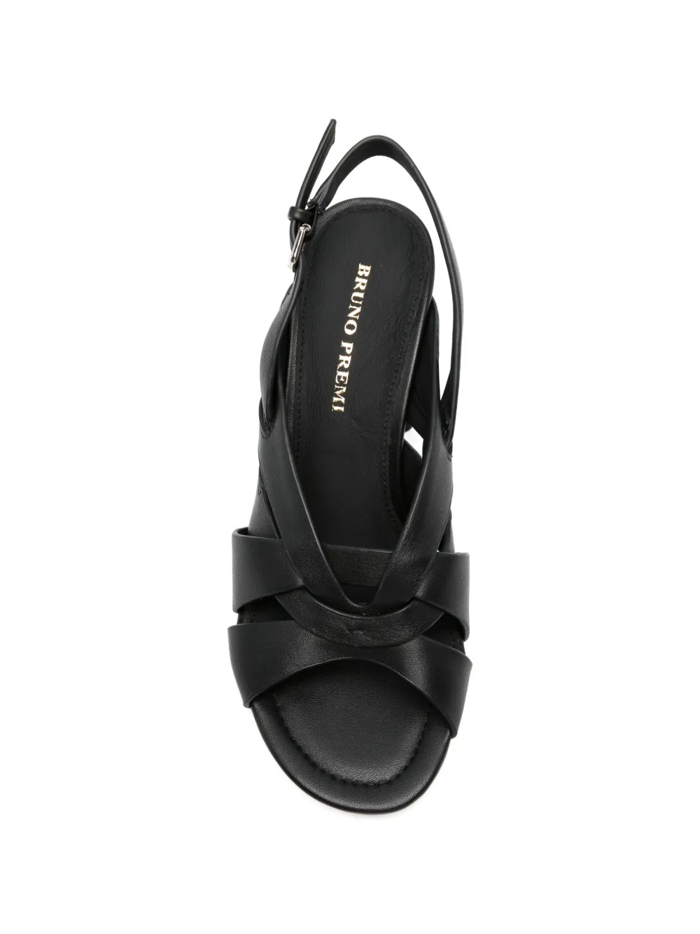 Bruno Premi strappy leather sandals Zwart