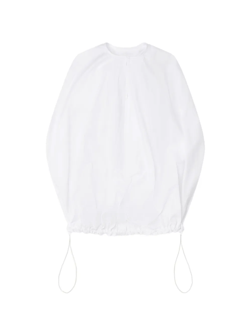 Comme des Garçons TAO knot-detail drawstring blouse - Bianco