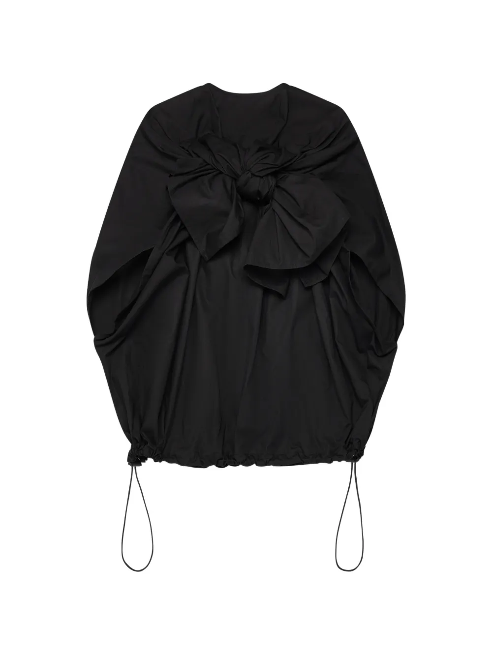 Comme des Garçons TAO bow-detail drawstring blouse - Nero