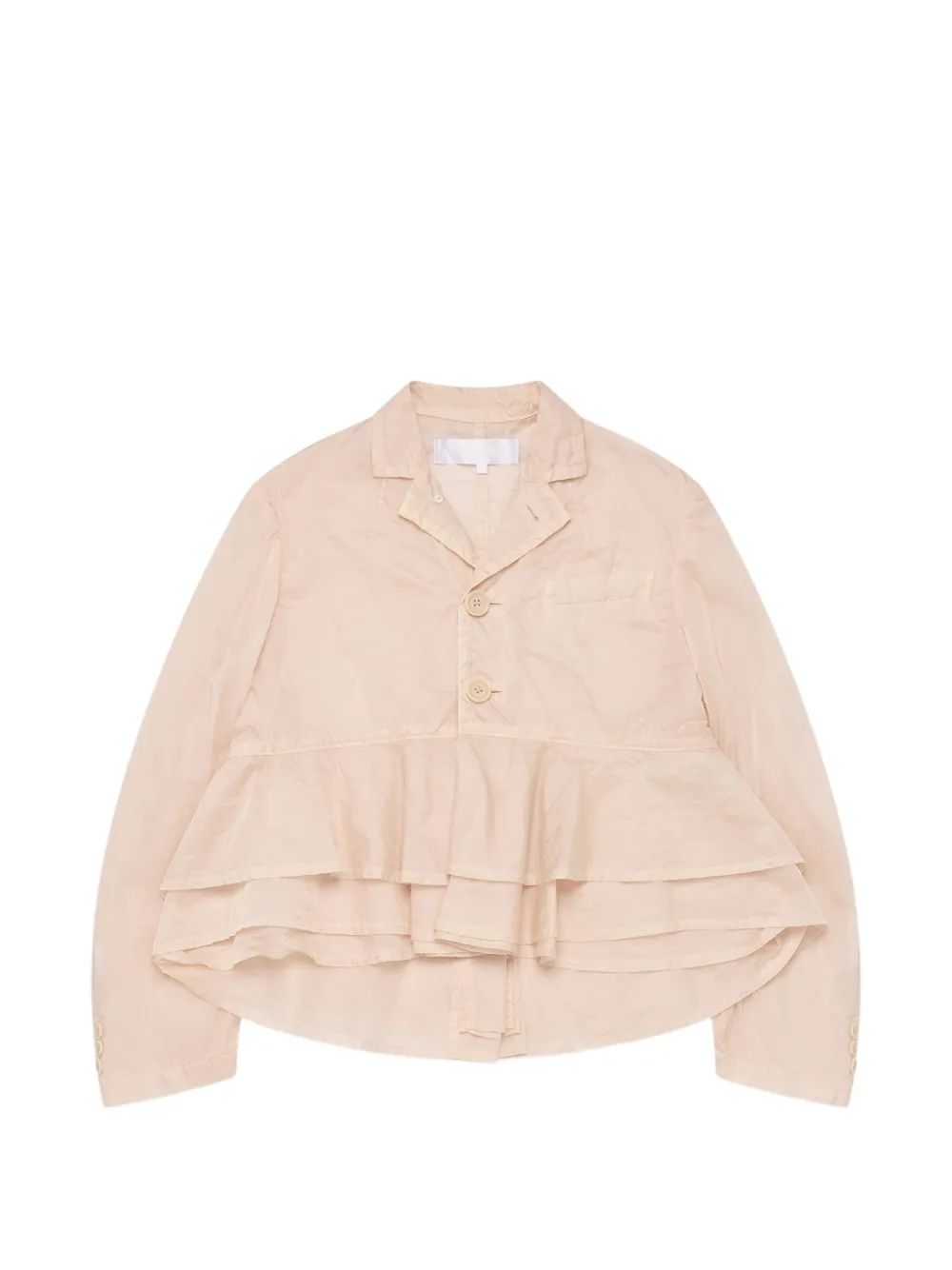 Comme des Garçons TAO ruffled-tier jacket - Toni neutri