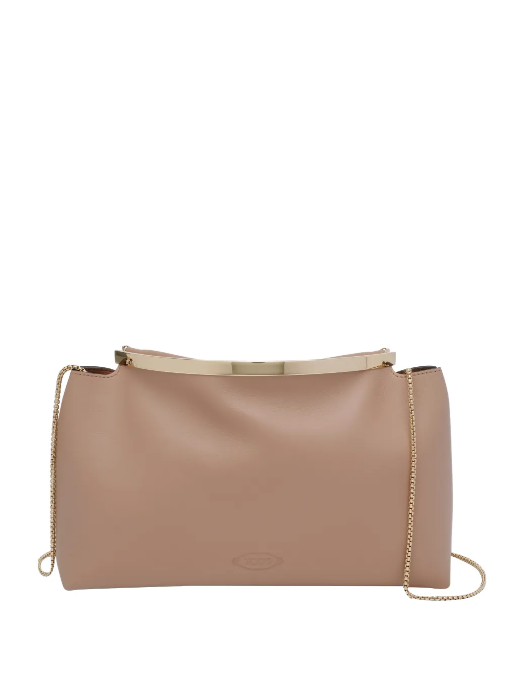 Tod's Magenta chain-strap clutch bag - Nude