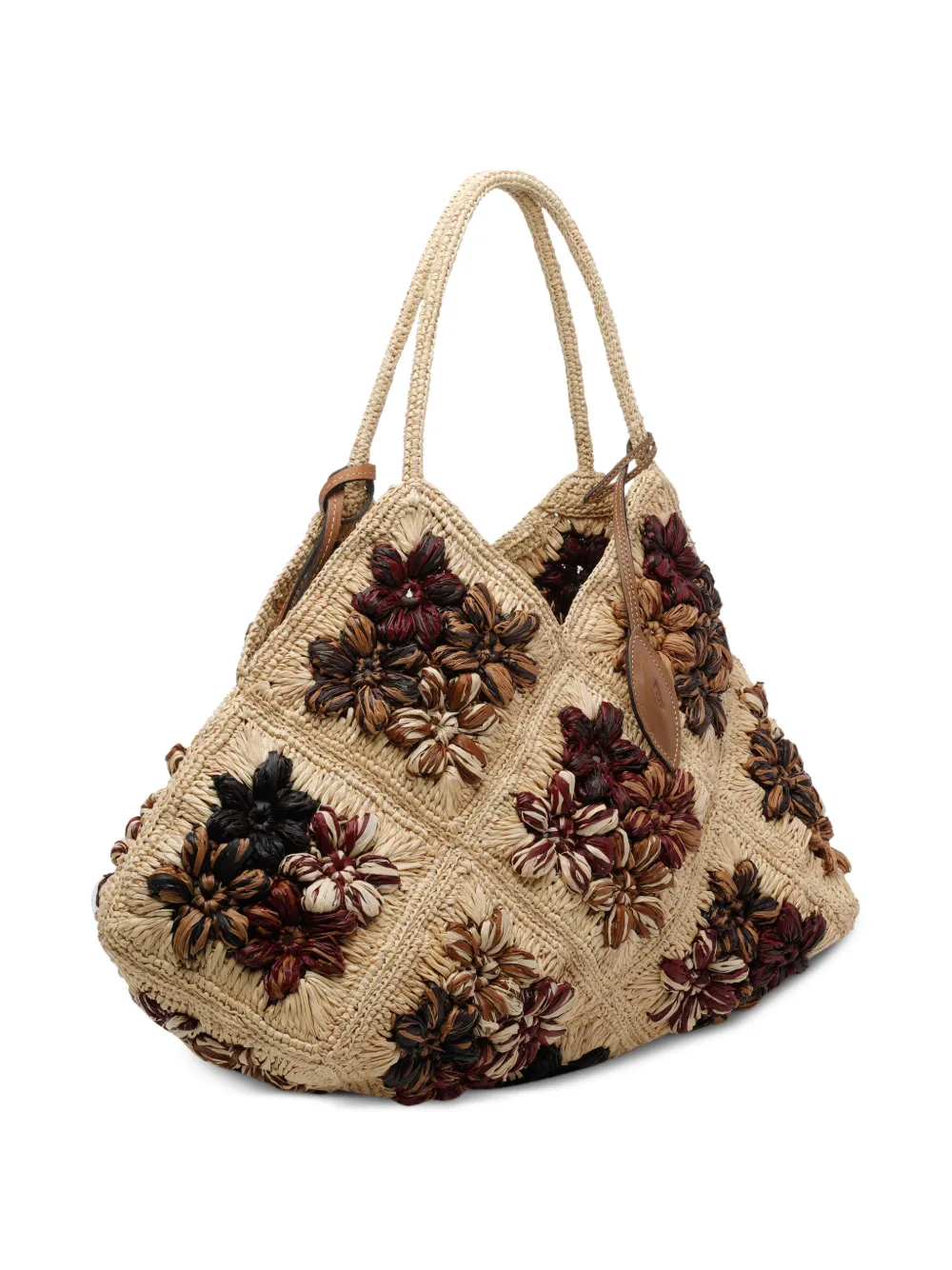  Afar Desire Floral Tote Bag - Neutrals 