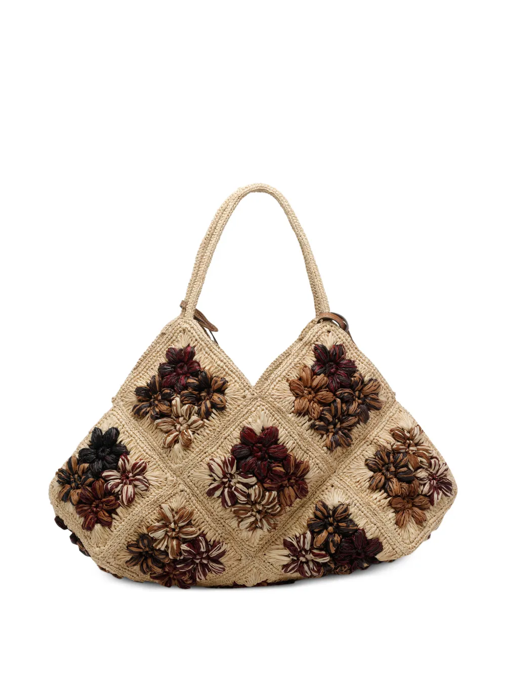  Afar Desire Floral Tote Bag - Neutrals 