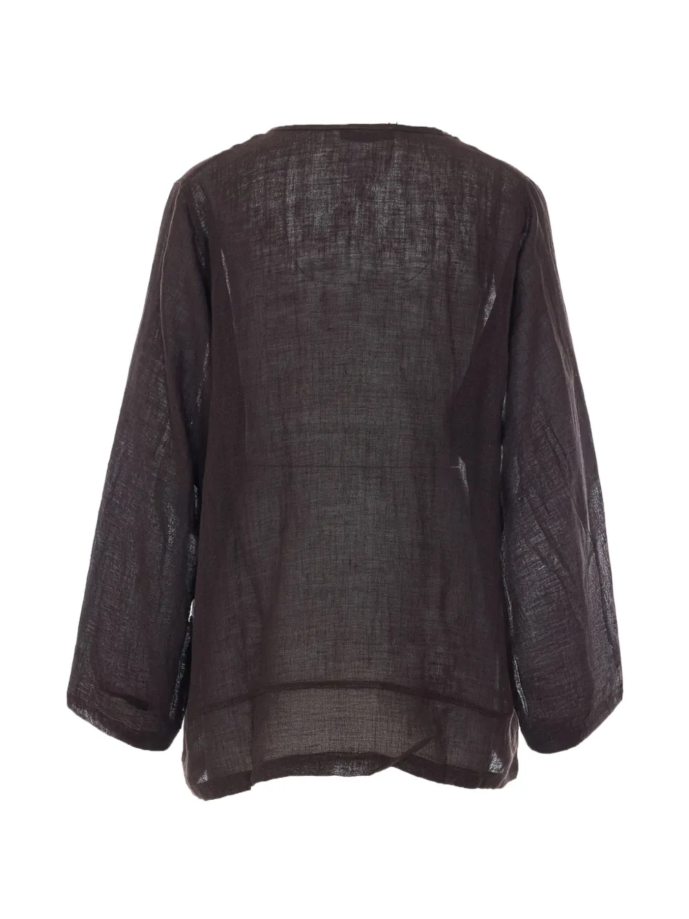  Maurizio Pecoraro Floral-embroidery Blouse - Brown 