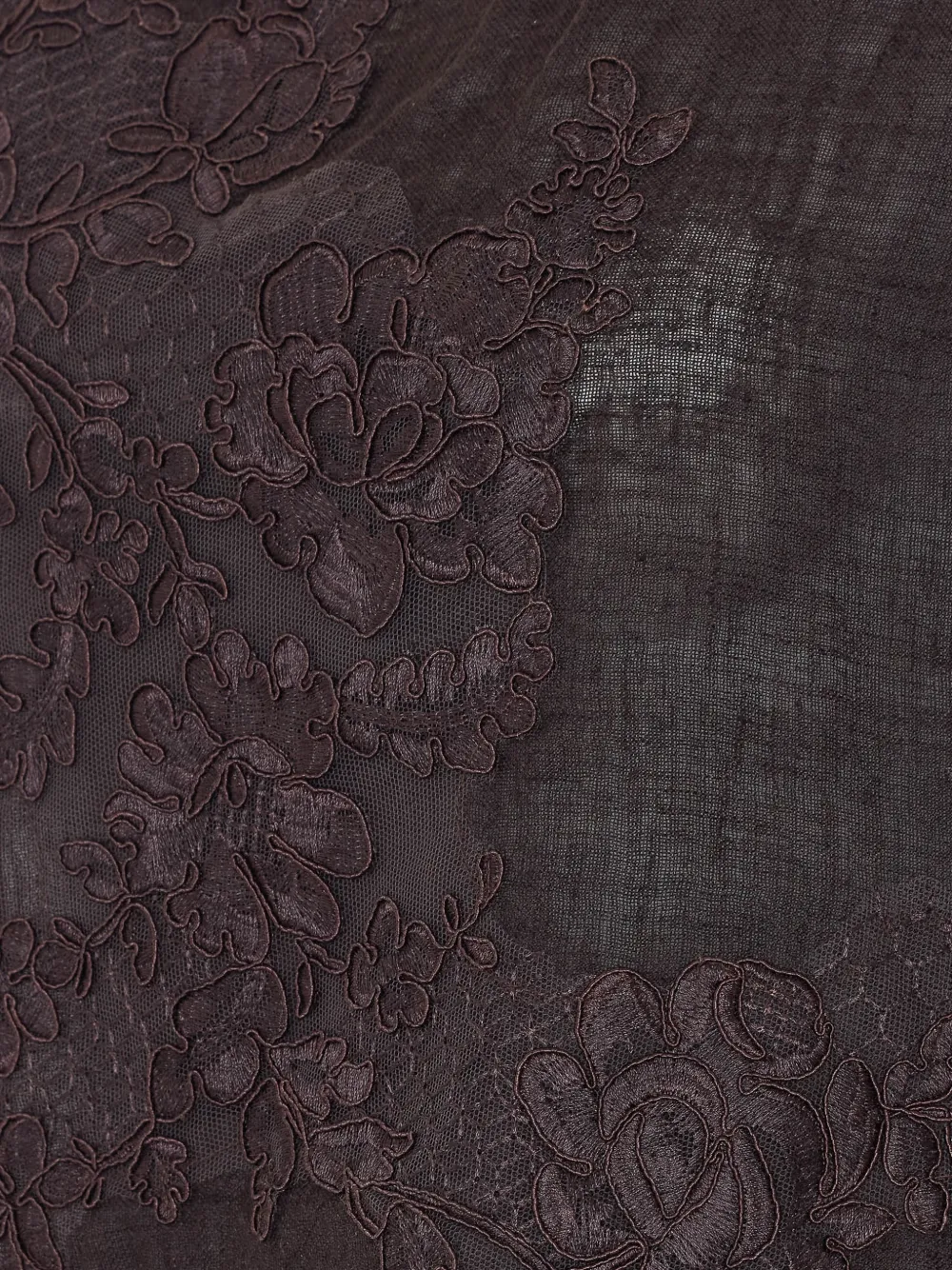  Maurizio Pecoraro Floral-embroidery Blouse - Brown 