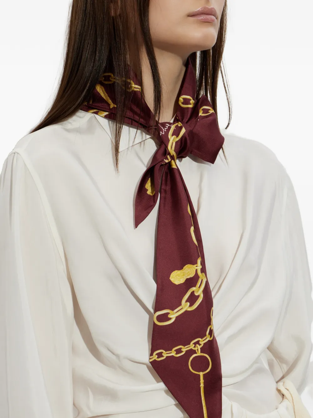 Givenchy Sjaal met kettingprint Rood