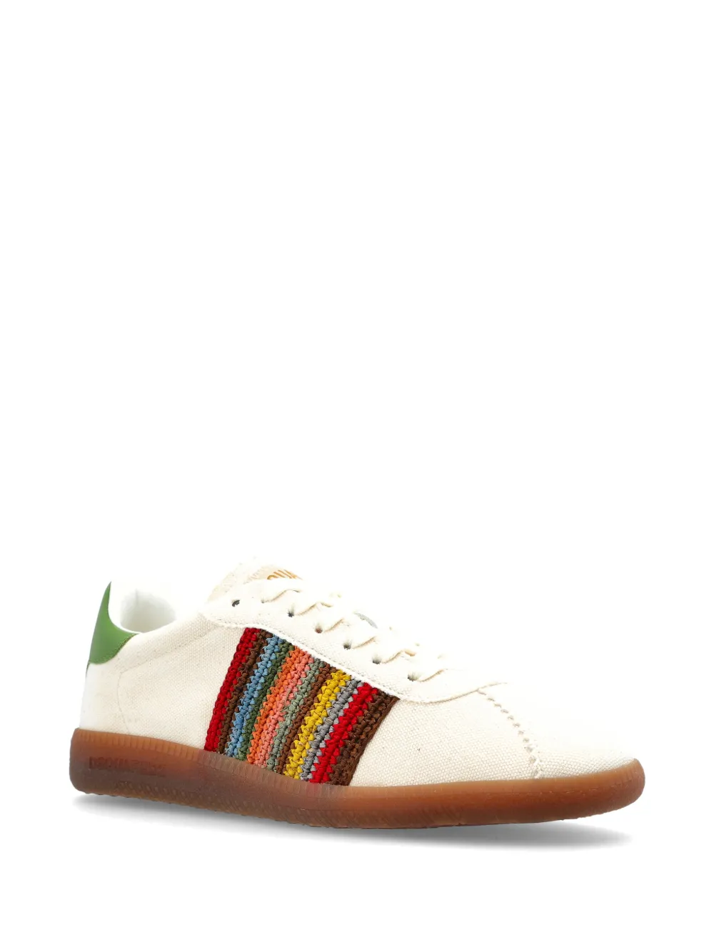 DSQUARED2 striped-panel sneakers Beige
