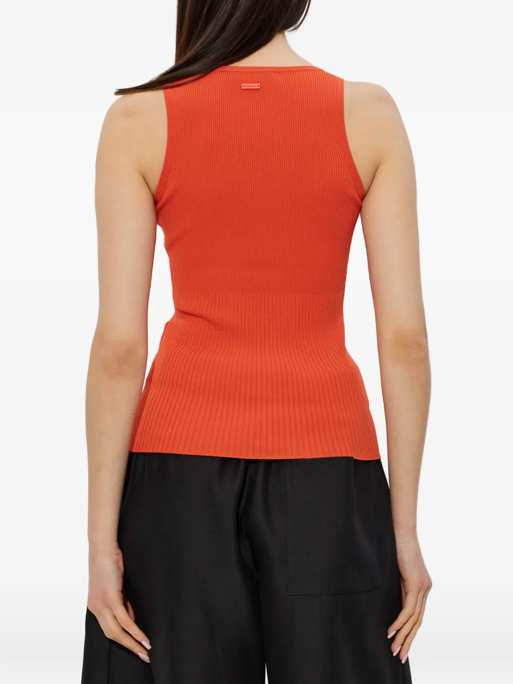 Max Mara Geribbelde tanktop Oranje