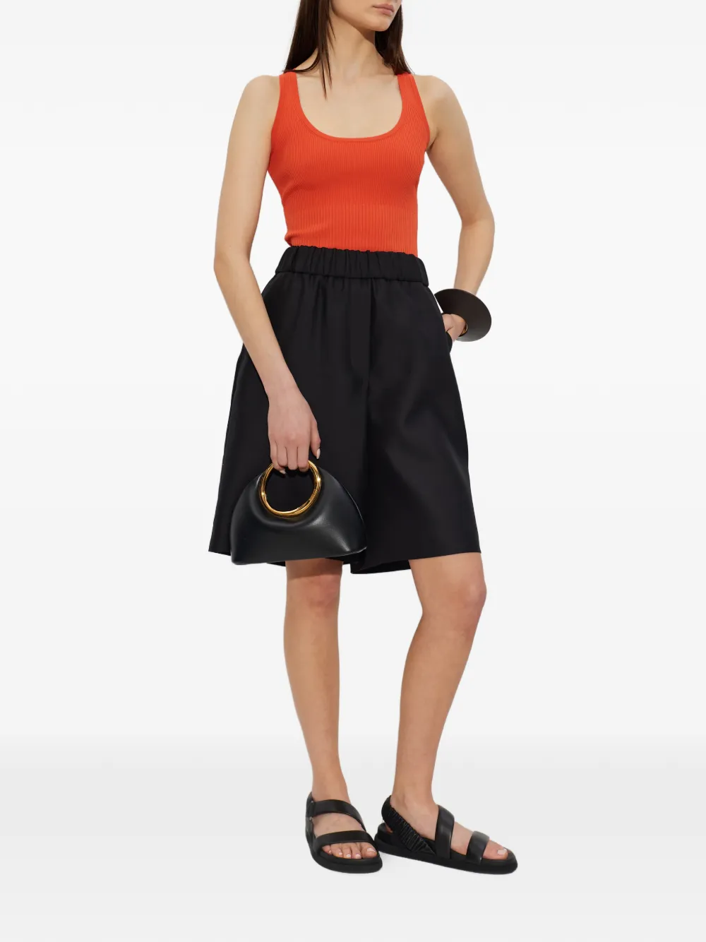 Max Mara Geribbelde tanktop Oranje