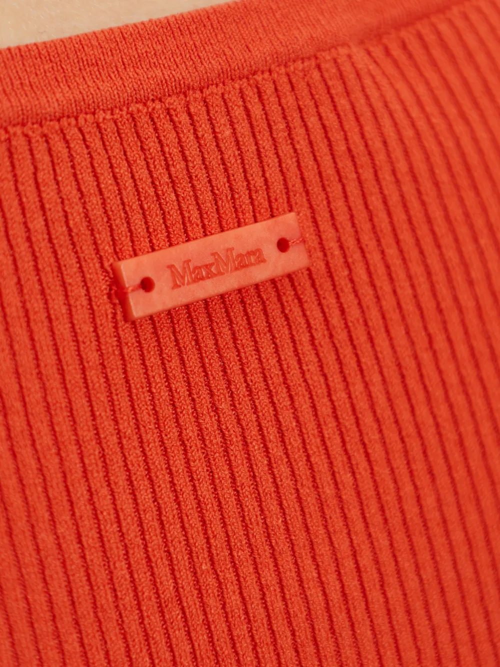 Max Mara Geribbelde tanktop Oranje