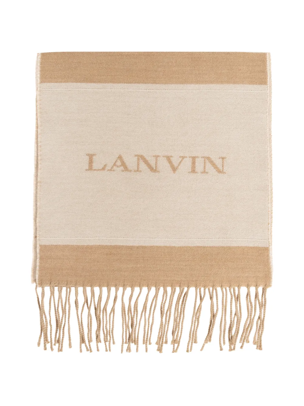 Lanvin fringed scarf - Toni neutri
