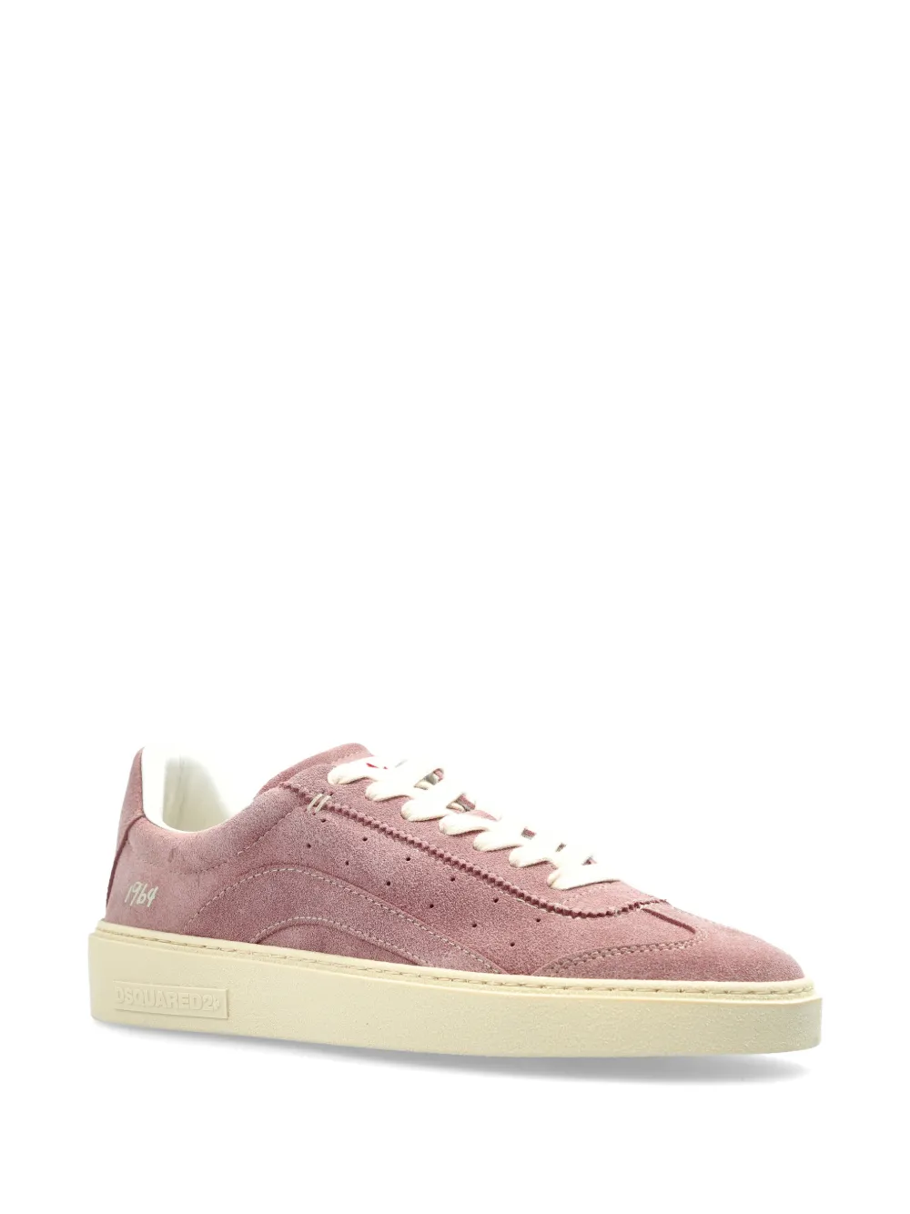 DSQUARED2 Rider leather sneakers Roze