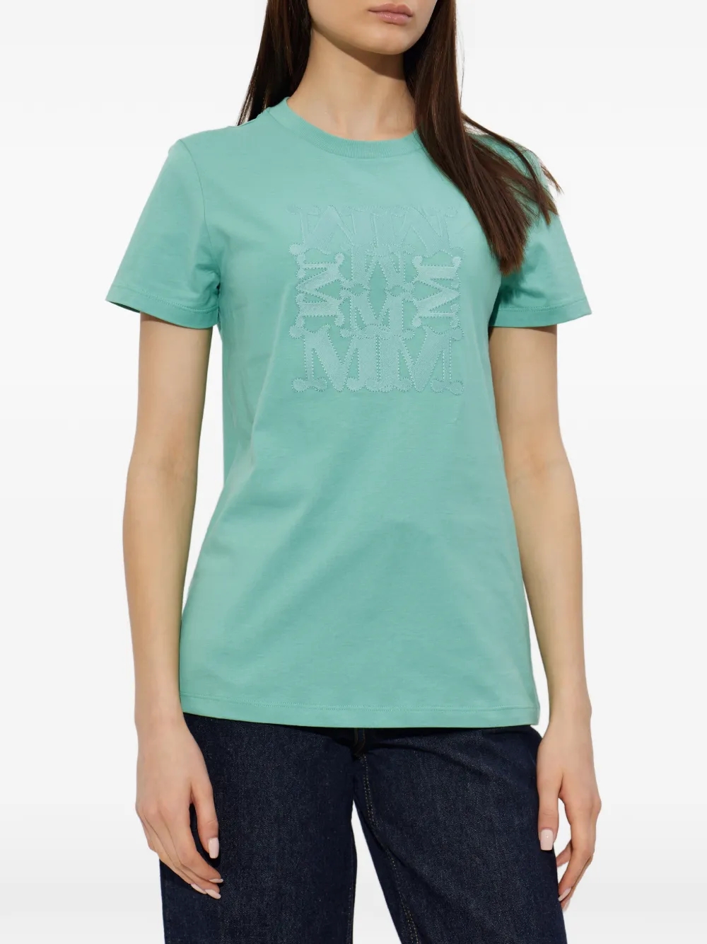 Max Mara Mxmgiovane T-shirt met logo Groen