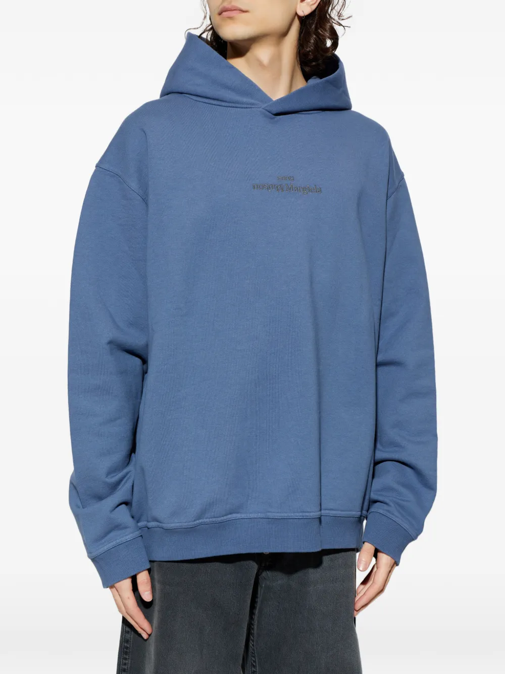 Maison Margiela Sweater met capuchon Blauw
