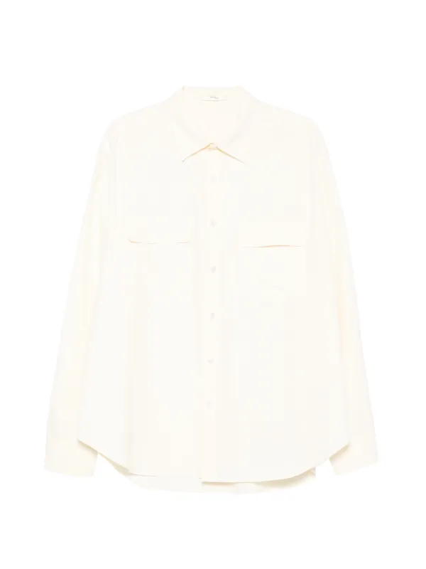 The Row Piou Pocket Shirt in Neutrals