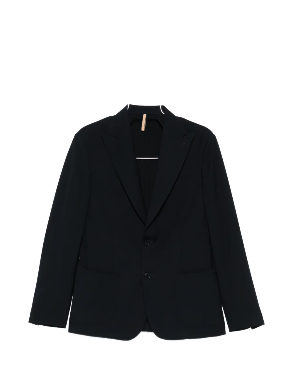 VELA SHOP single-breasted patch-pocket blazer - Blu