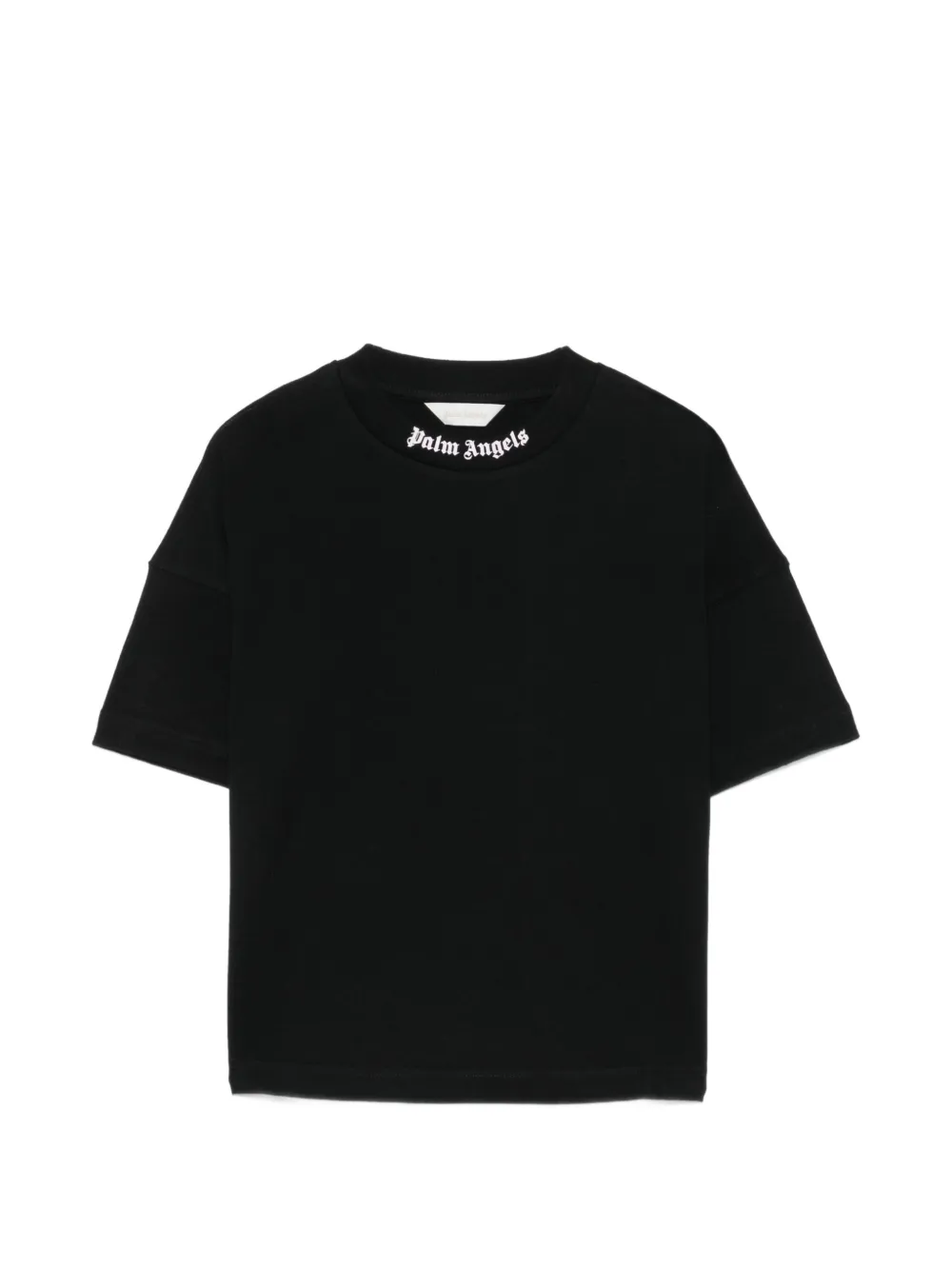 Palm Angels Kids logo-print T-shirt - Nero