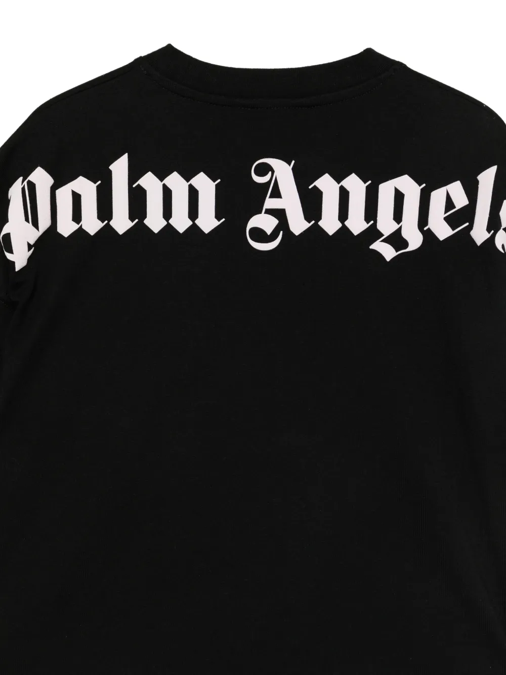 Palm Angels Kids T-shirt met logoprint Zwart