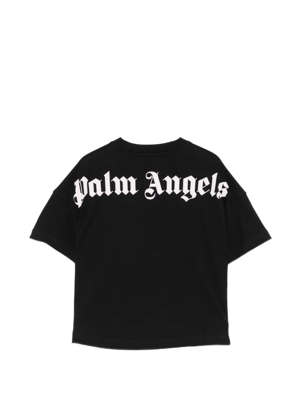 Palm Angels Kids T-shirt met logoprint Zwart