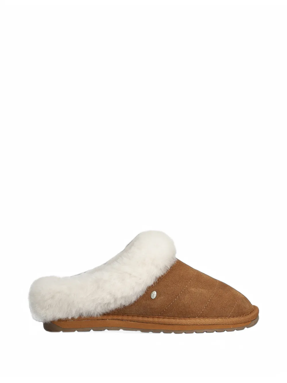 EMU AUSTRALIA Virginia quilted sheepskin-lined slippers - Marron EMU AUSTRALIA Virginia quilted sheepskin-lined slippers - Marron
