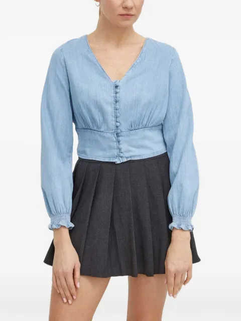 Levi's buttoned V-neck top