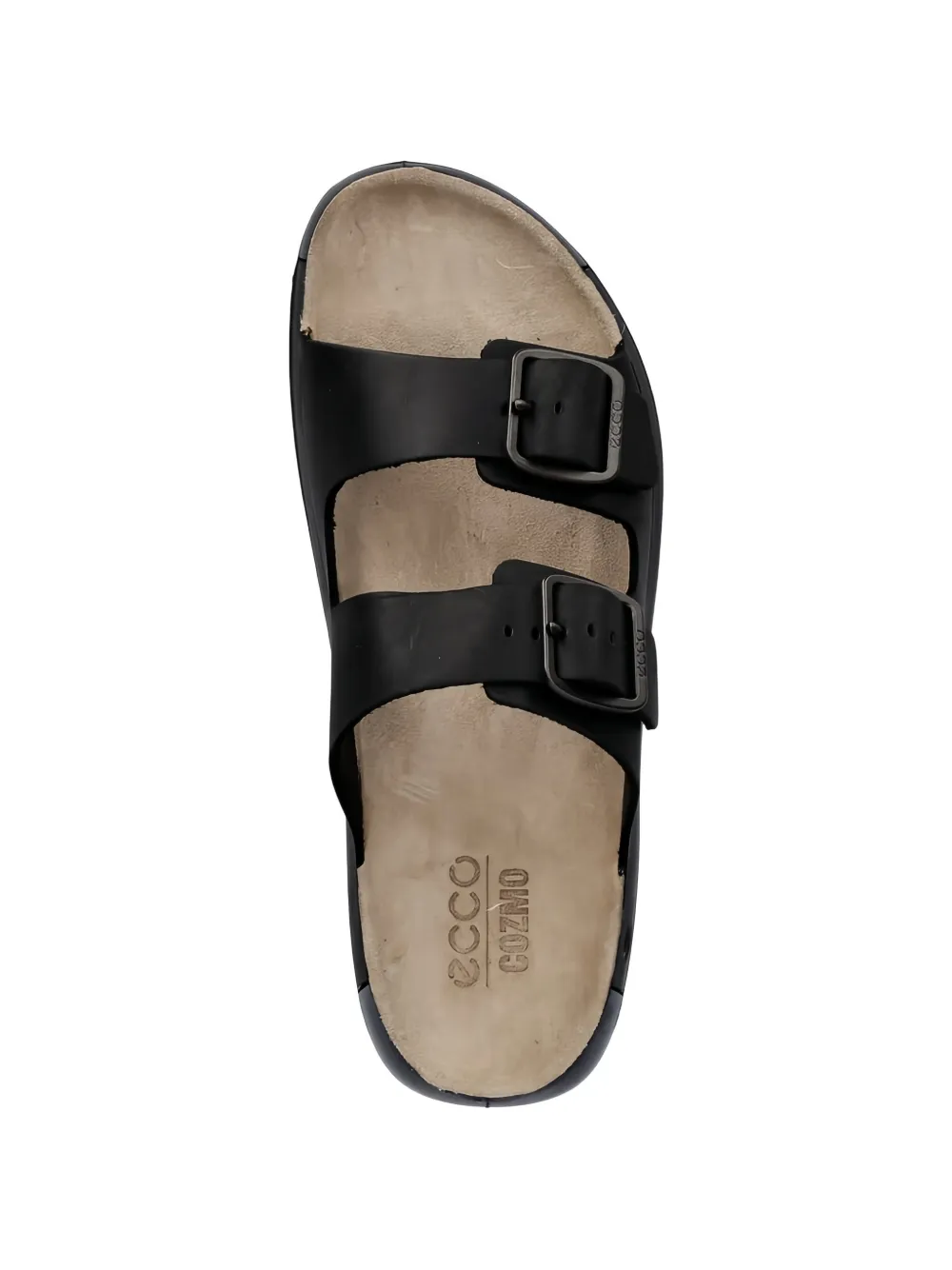 ECCO Sandalen met gespdetail Zwart