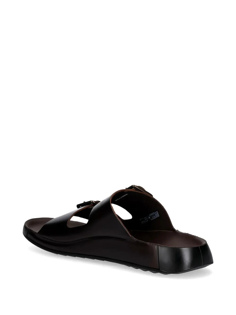 ECCO Slippers met gesp Bruin
