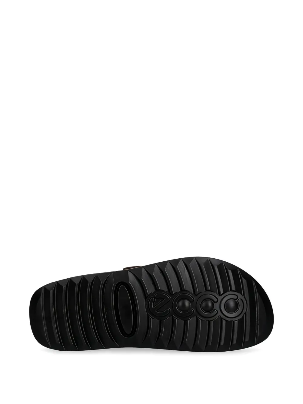 ECCO Slippers met gesp Bruin