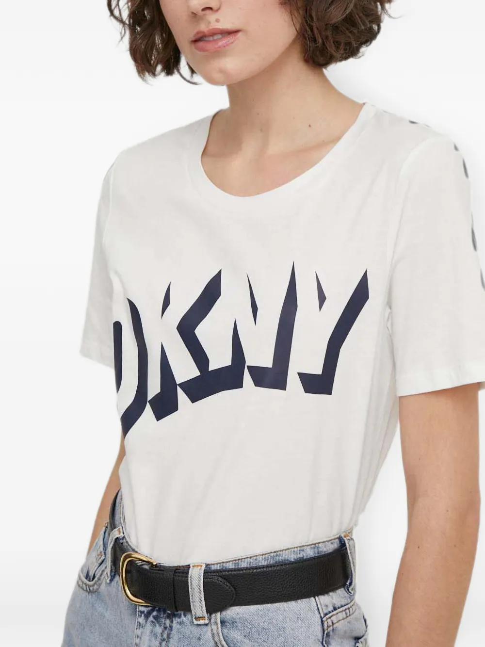 DKNY T-shirt met logo Wit