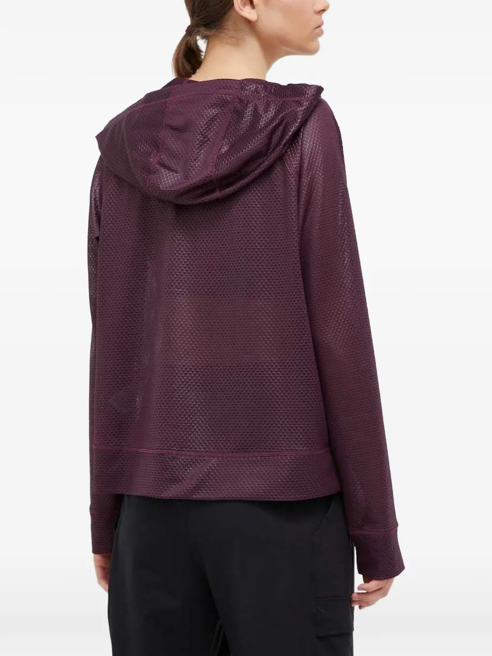 DKNY Top met capuchon en rits Paars