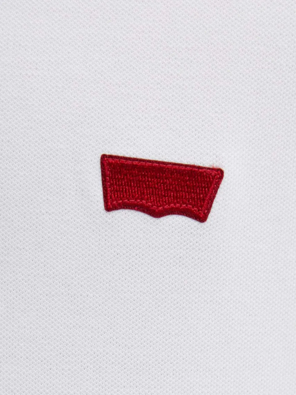 Levi's Housemark long-sleeved polo shirt Wit