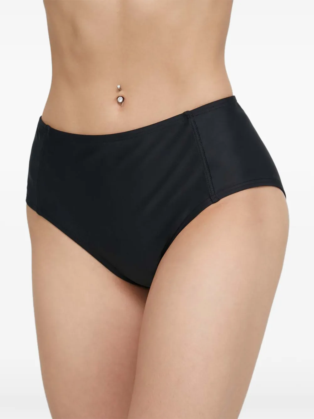 DKNY high-waisted bikini bottoms - Schwarz
