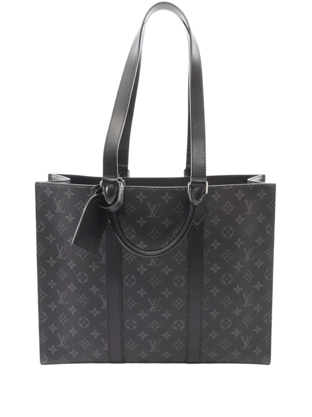 Louis Vuitton Pre-Owned 2021-2026 Monogram Eclipse Sac Plat 24H tote bag - Nero