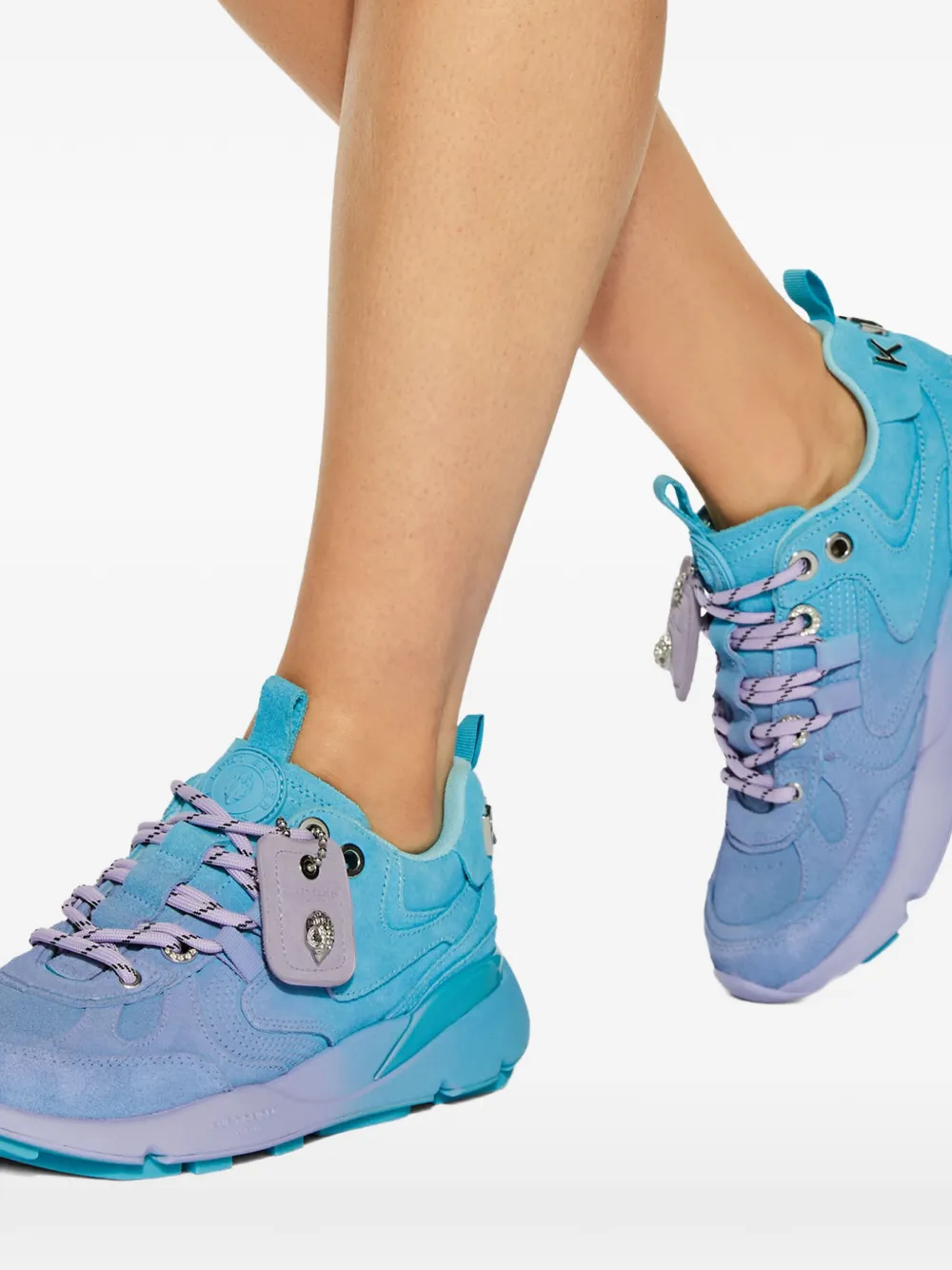 Kurt Geiger London Runner sneakers met tube veters Blauw