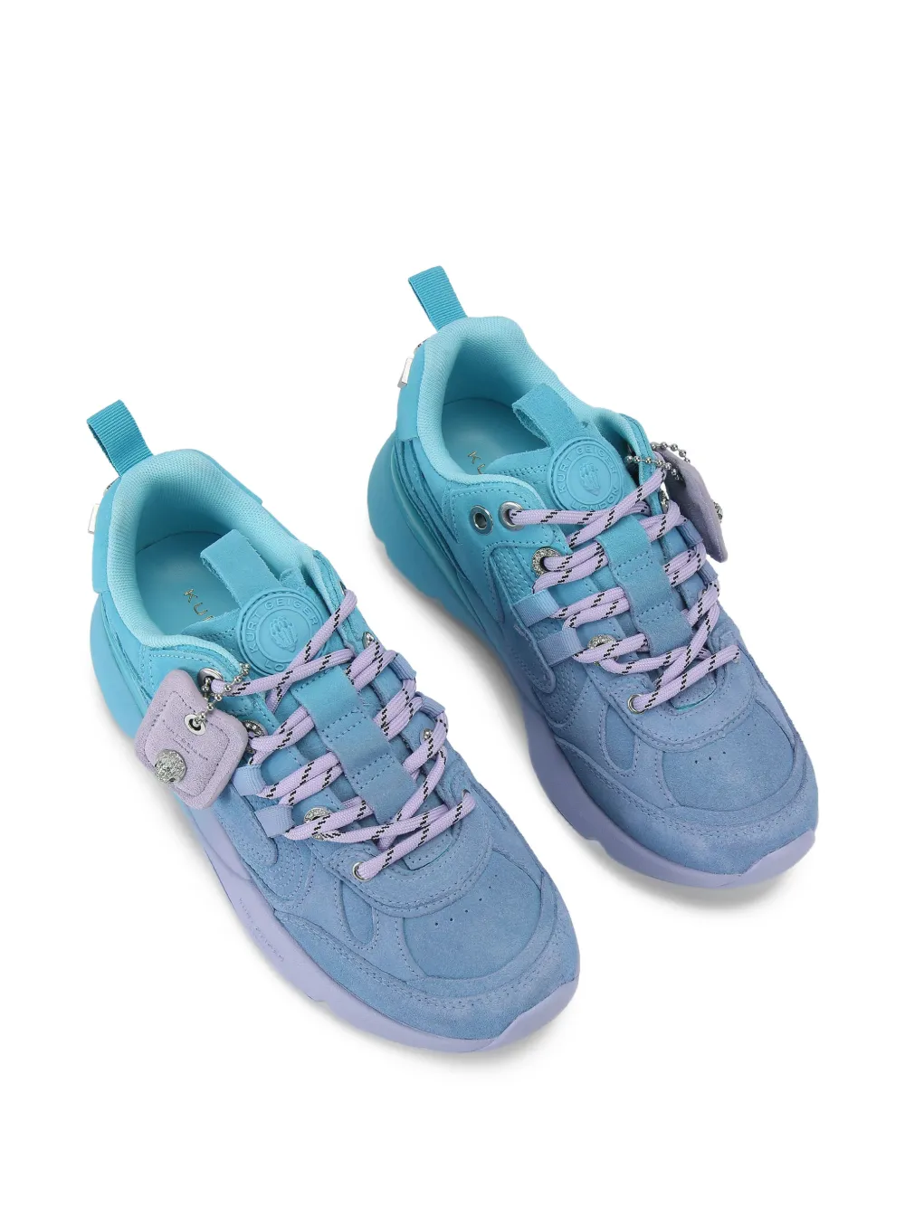 Kurt Geiger London Runner sneakers met tube veters Blauw