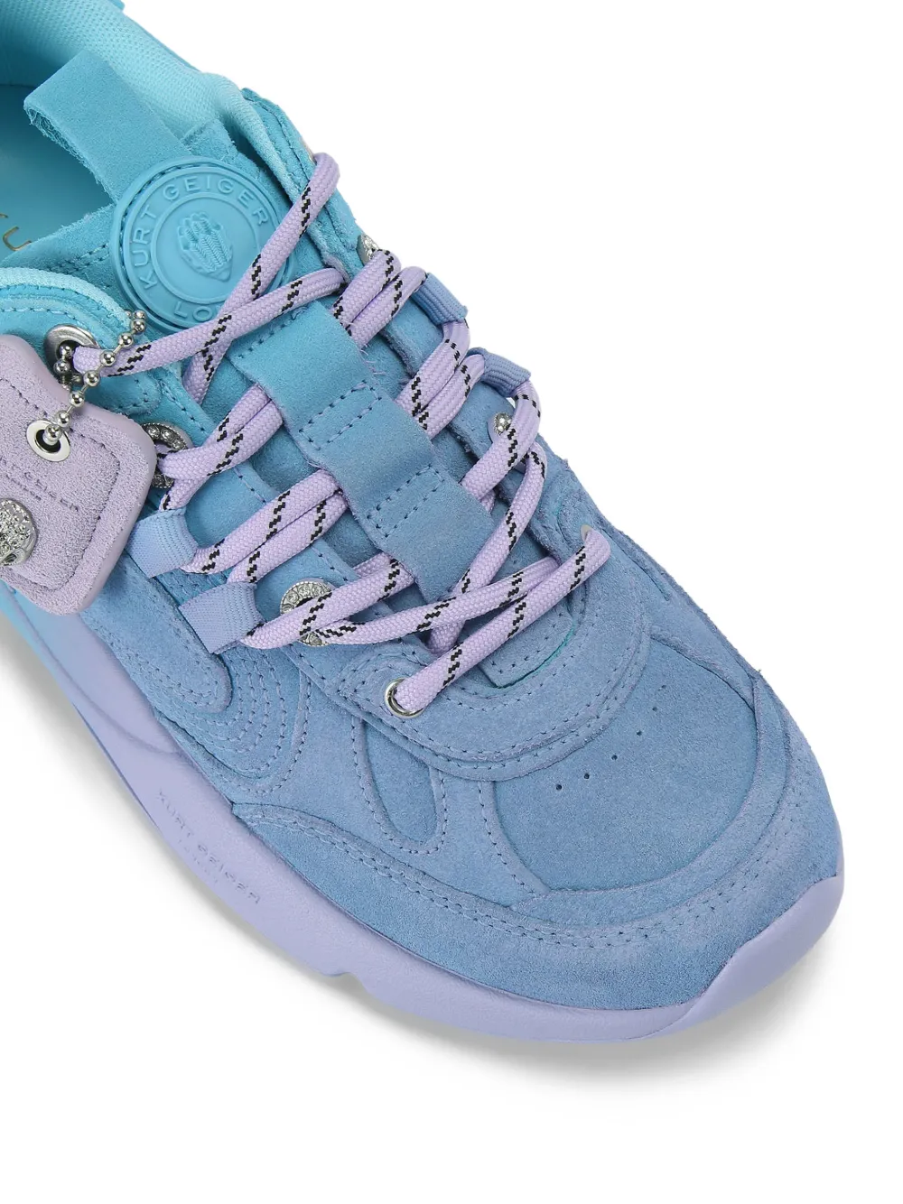Kurt Geiger London Runner sneakers met tube veters Blauw