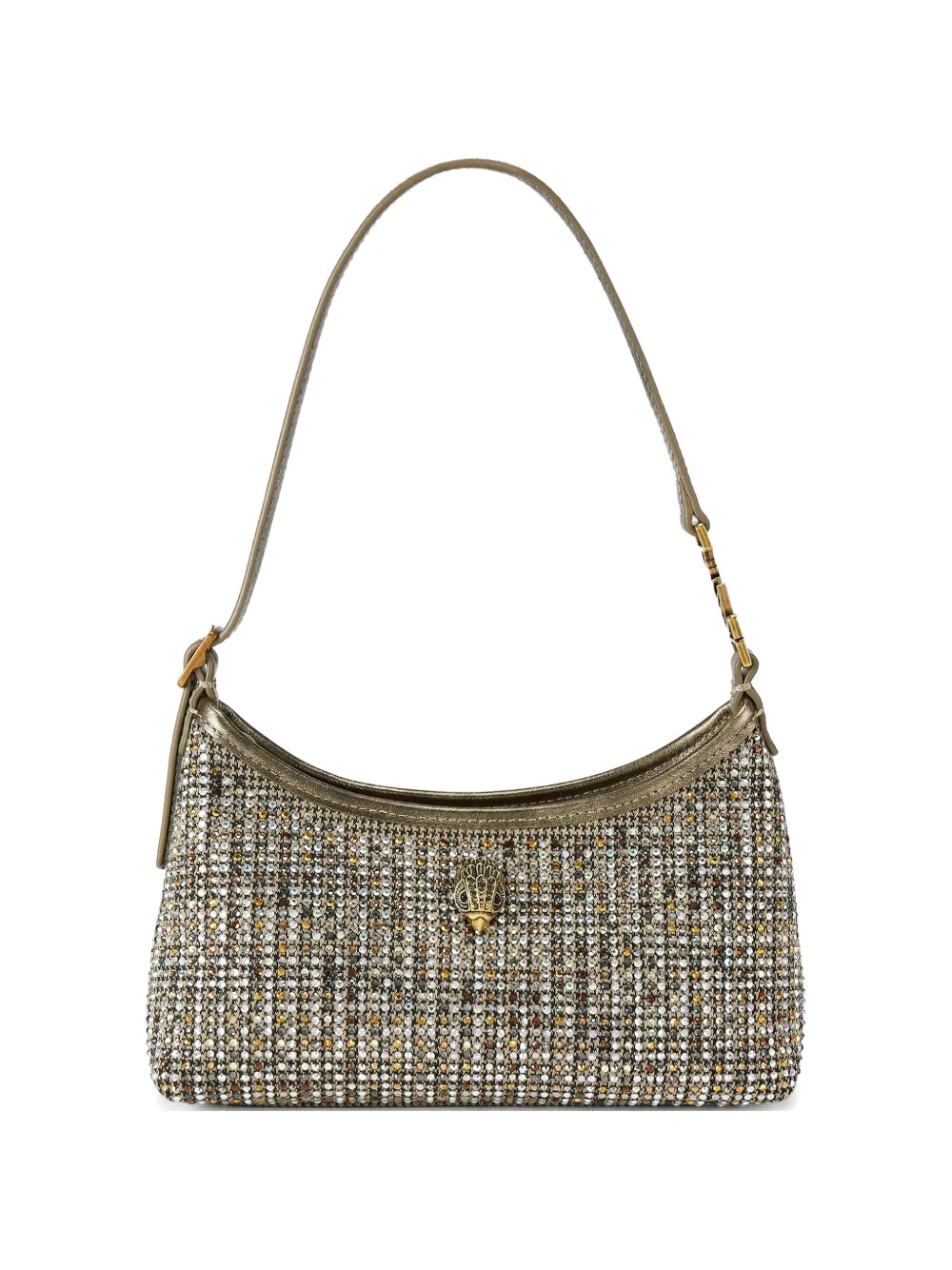 Kurt Geiger London Mini Kurt Schultertasche mit Kristallen - Gold