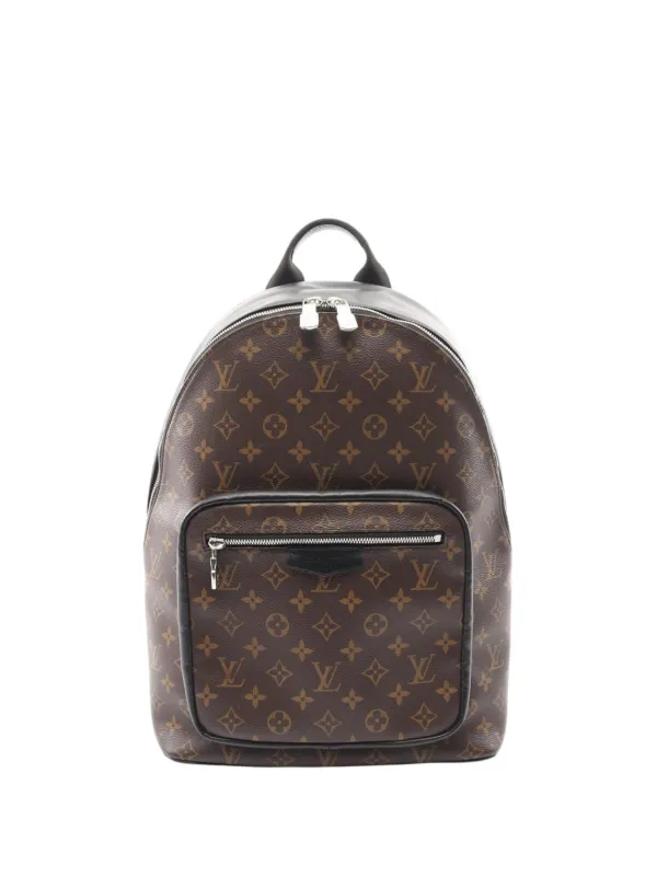 louis vuitton backpack 2020 Louis Vuitton Pre-Owned 2020 Monogram Macassar Josh NV Backpack | Brown
