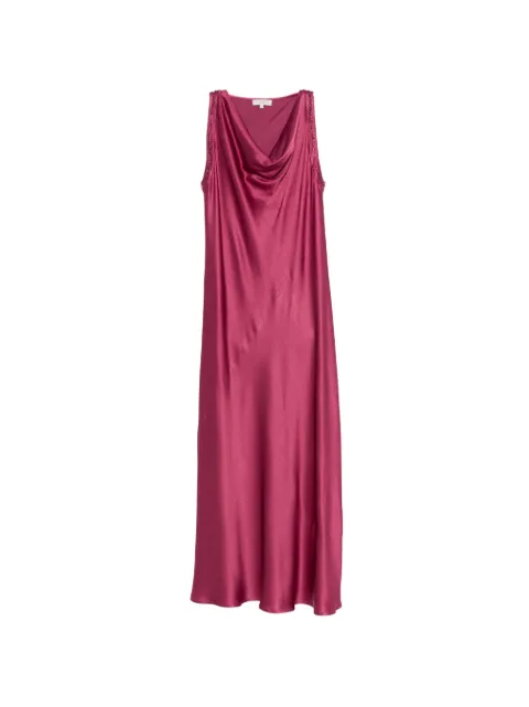 Antonelli bead-embellished cowl-neck dress