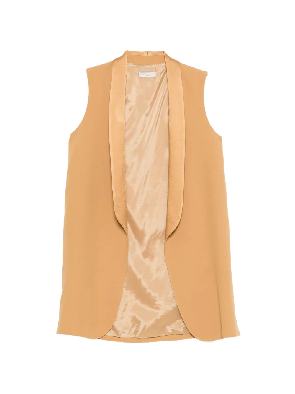 Antonelli Wilde shawl-lapel sleeveless gilet - Gelb