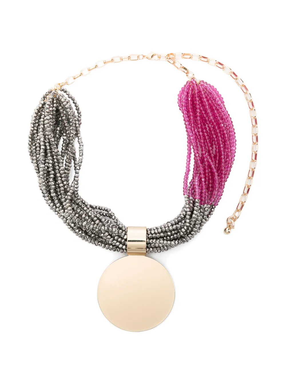 Antonelli Damian beaded pendant necklace - Grigio