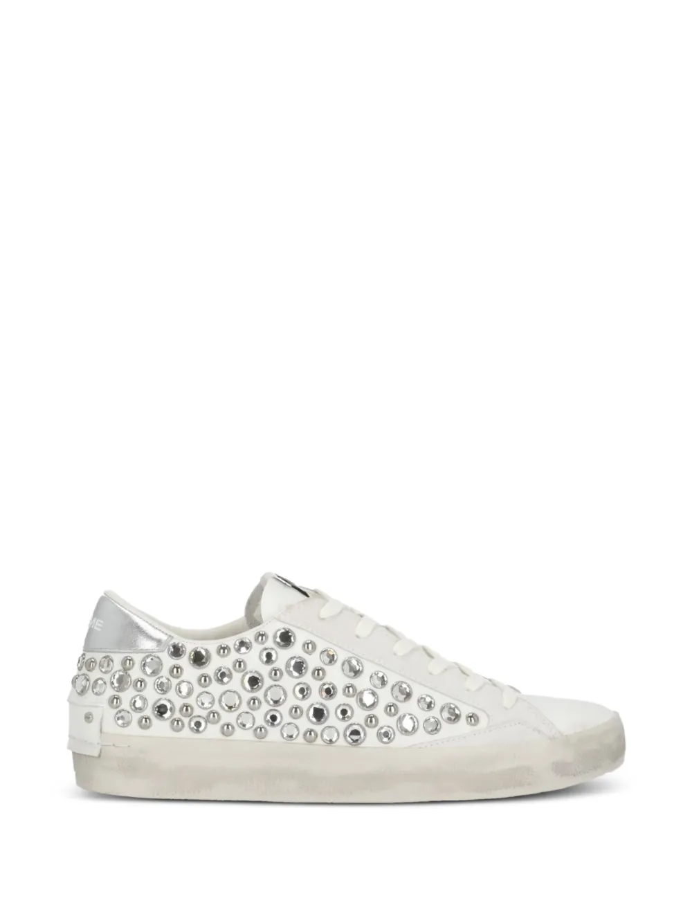 Crime London crystal-embellished sneakers - Weiß