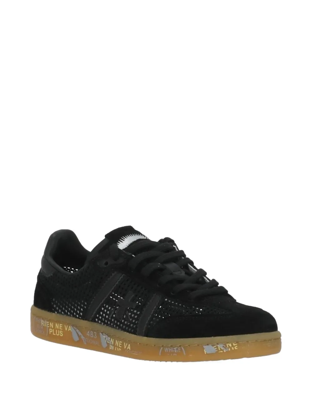 Premiata Bonnied 8201 perforated sneakers Zwart