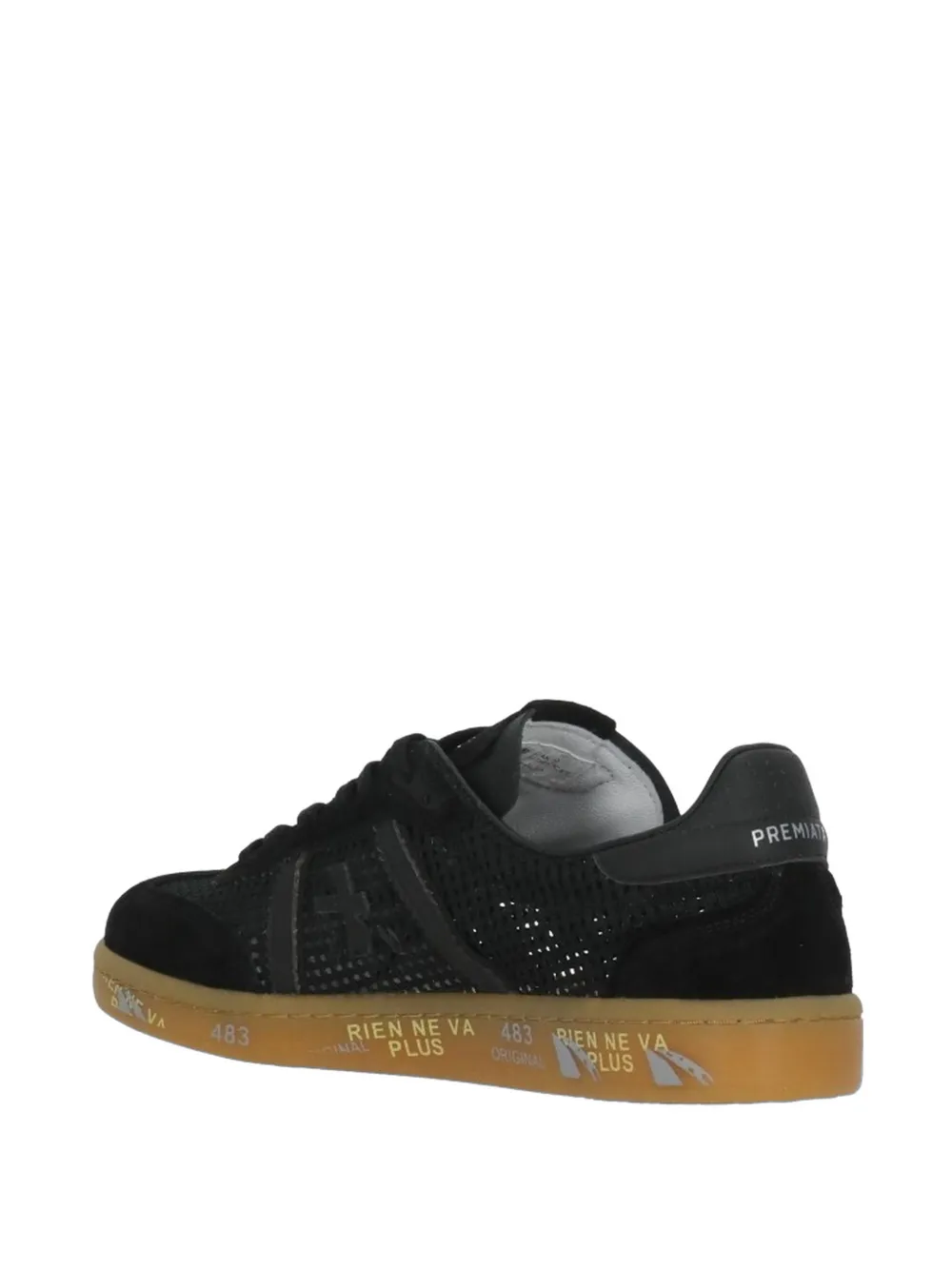 Premiata Bonnied 8201 perforated sneakers Zwart