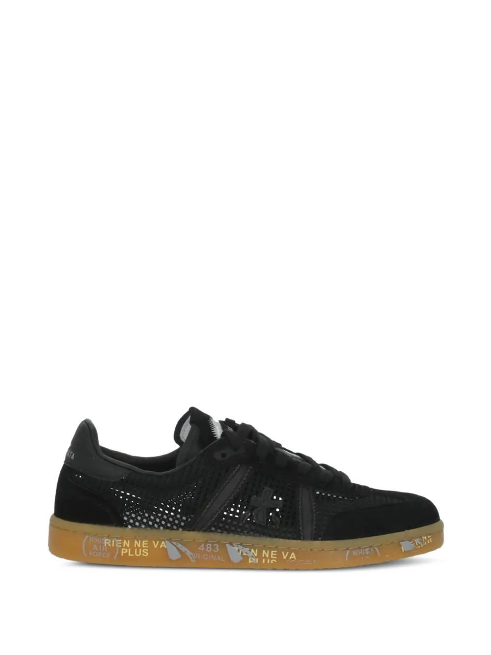 Premiata Bonnied 8201 perforated sneakers Zwart