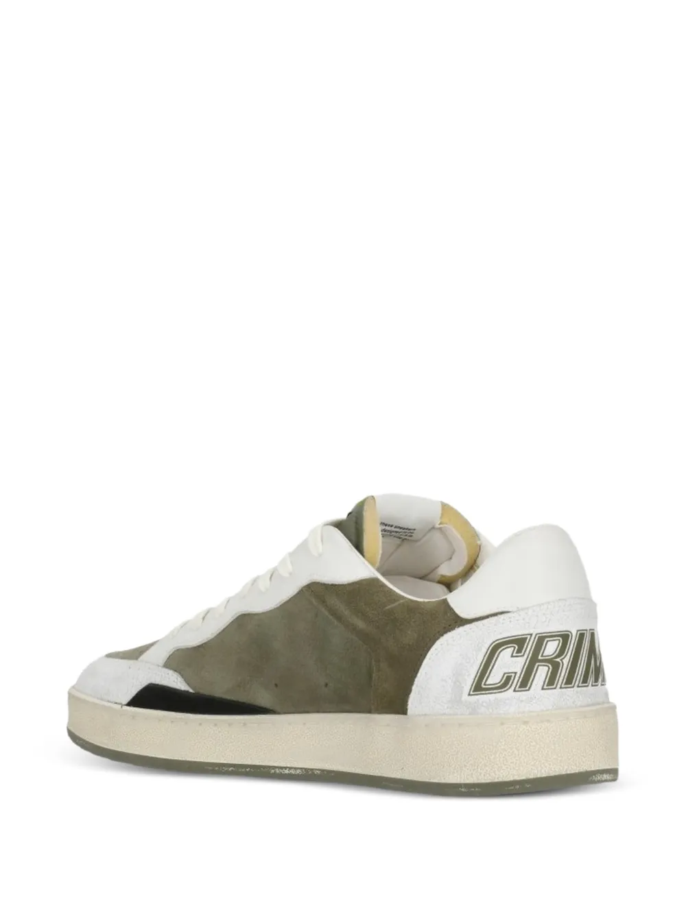 Crime London Leren sneakers Groen
